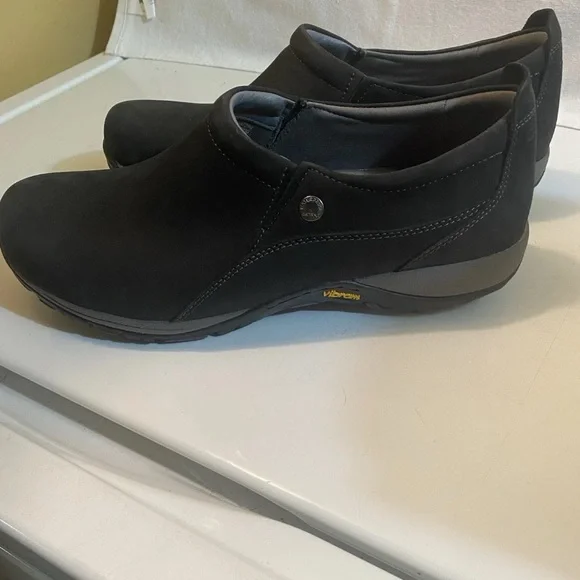 Dansko Black Women's Slip-On Loafers - Picture 3 of 7